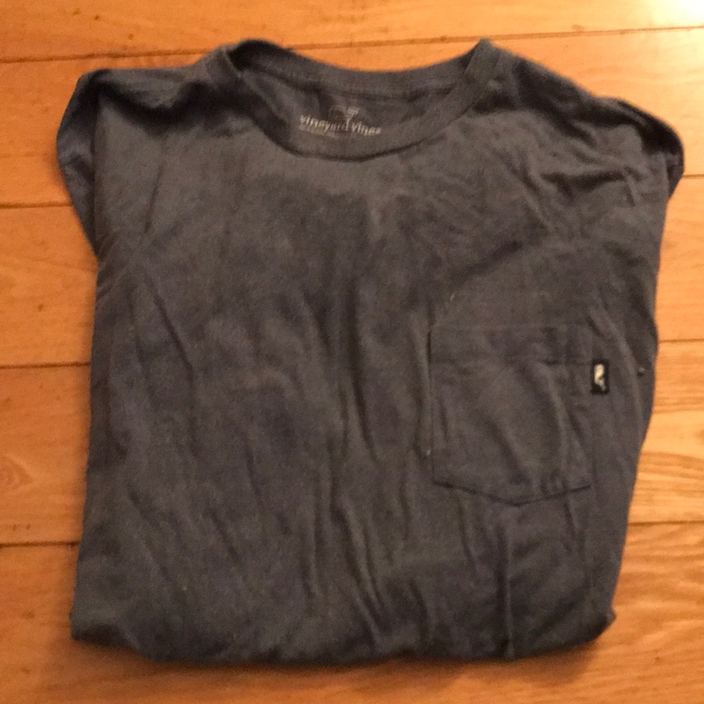 Blue long sleeve VV shirt